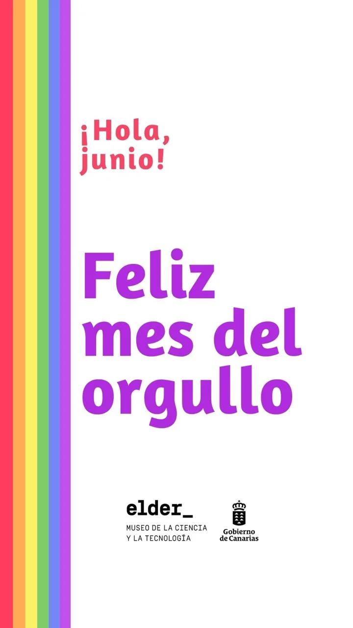 "Feliz mes del orgullo", pieza para redes del Museo Elder